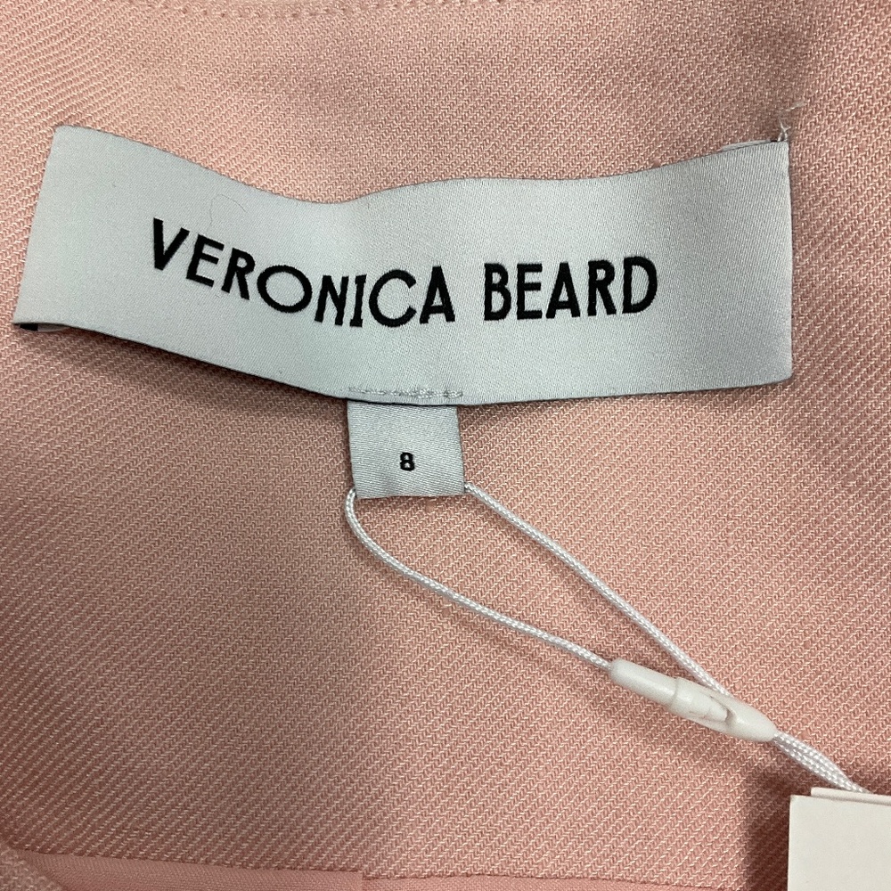 VERONICA BEARD PINK SHELL LOIS LINEN VEST TOP - Picture 4 of 5